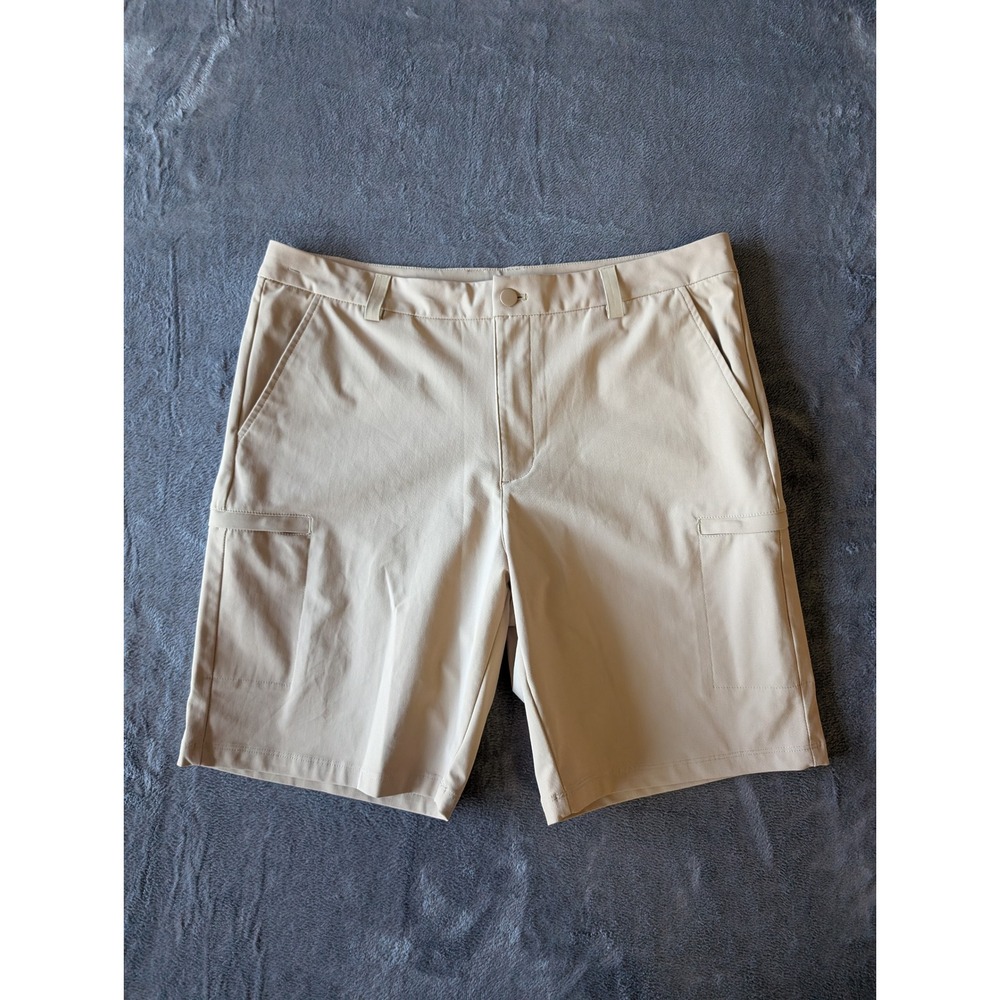 Willit‎ Mens Performance Cargo Golf Shorts Khaki Tan Stretch 35W 9 Inseam